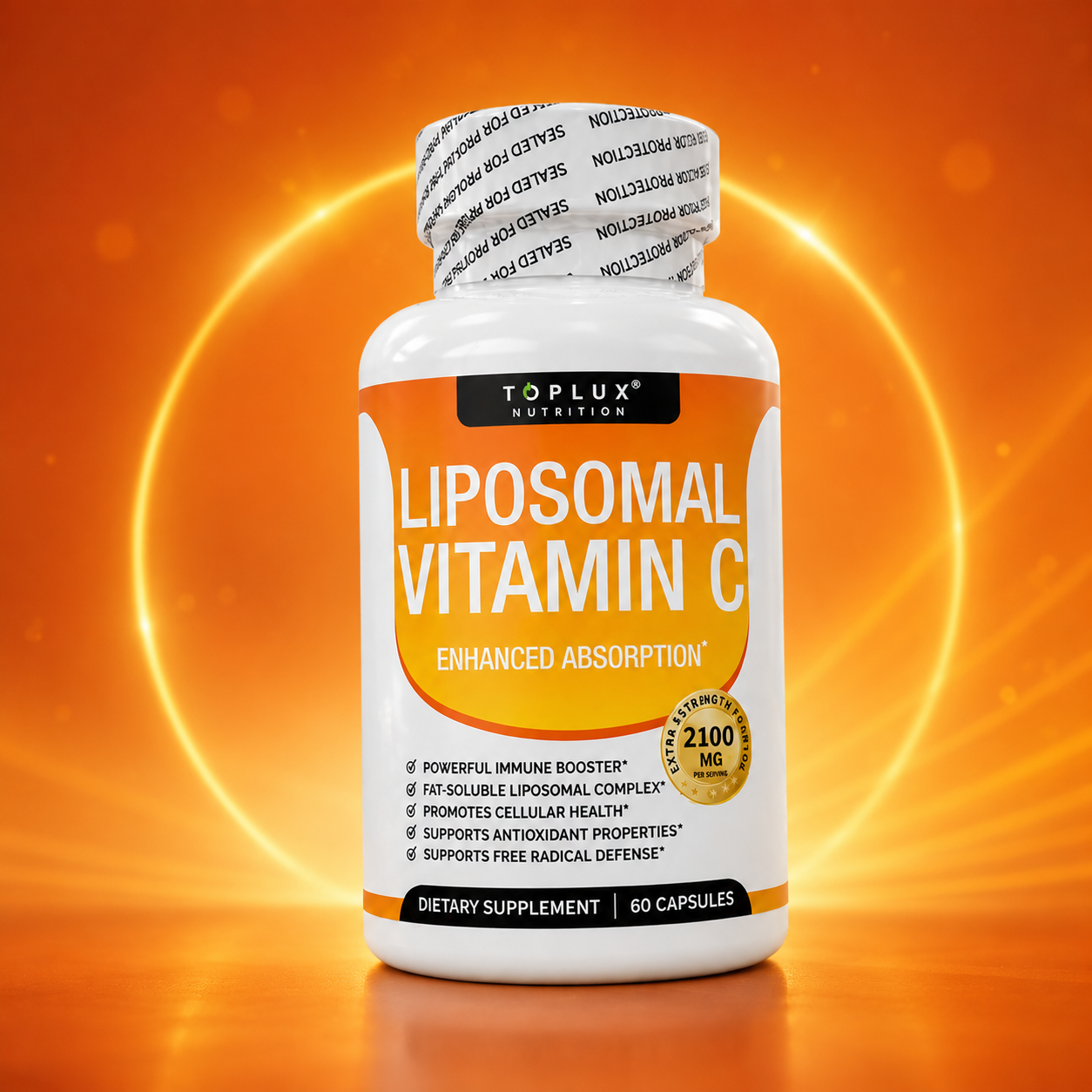 Liposomal Vitamin C, Toplux, 60 caps.